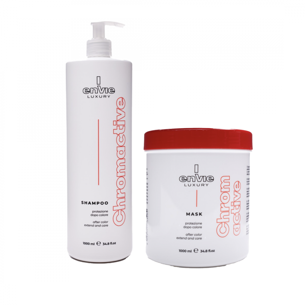 Набір для фарбованого волосся з гранатом ENVIE LUXURY CHROMACTIVE 2x1000 ml