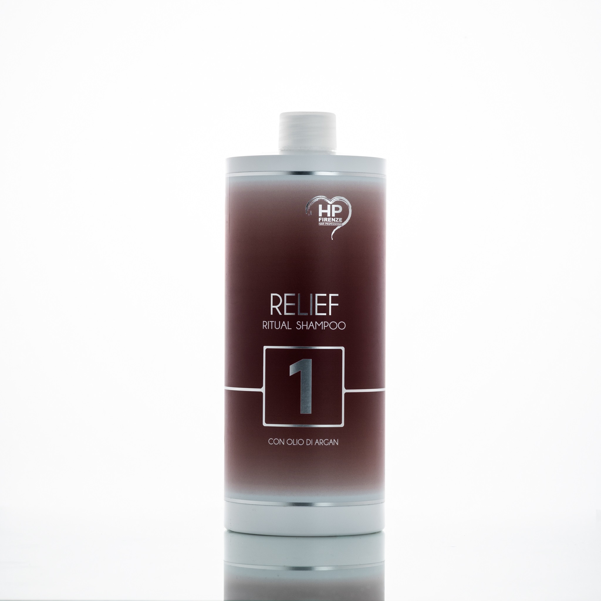 Зволожуючий шампунь з кератином та олією аргани hp firenze 1000 ml