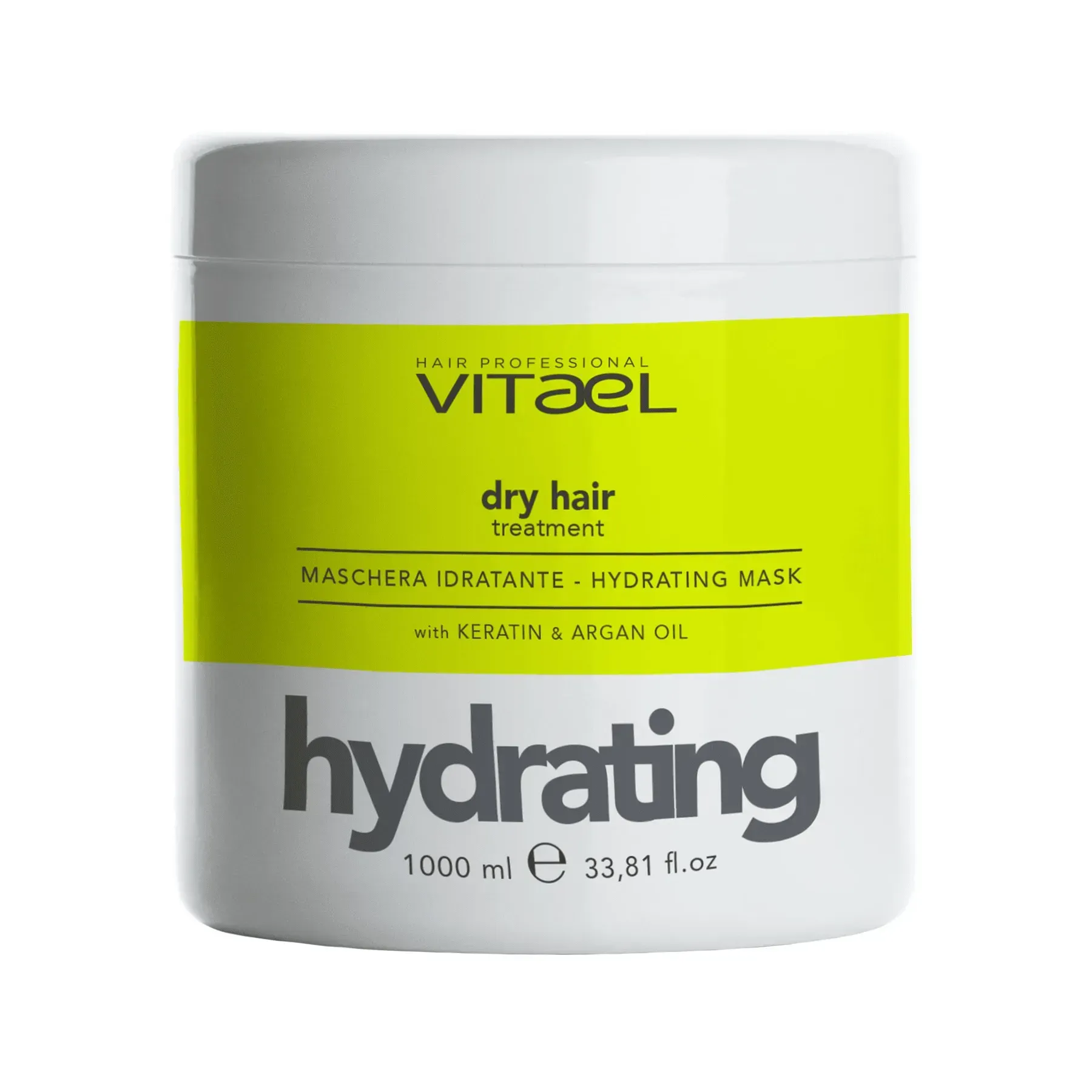 Маска зволожуюча для сухого волосся VITAEL DRY HAIR HYDRATING MASK 1000мл