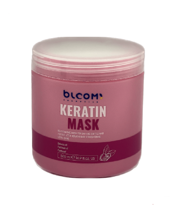 Маска глибокого кондиціювання для сухого та пошкодженого волосся BLOOM Keratin Mask 500 ml