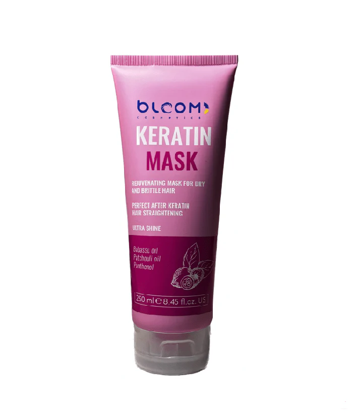 Маска глибокого кондиціювання для сухого та пошкодженого волосся BLOOM Keratin Mask 250 ml