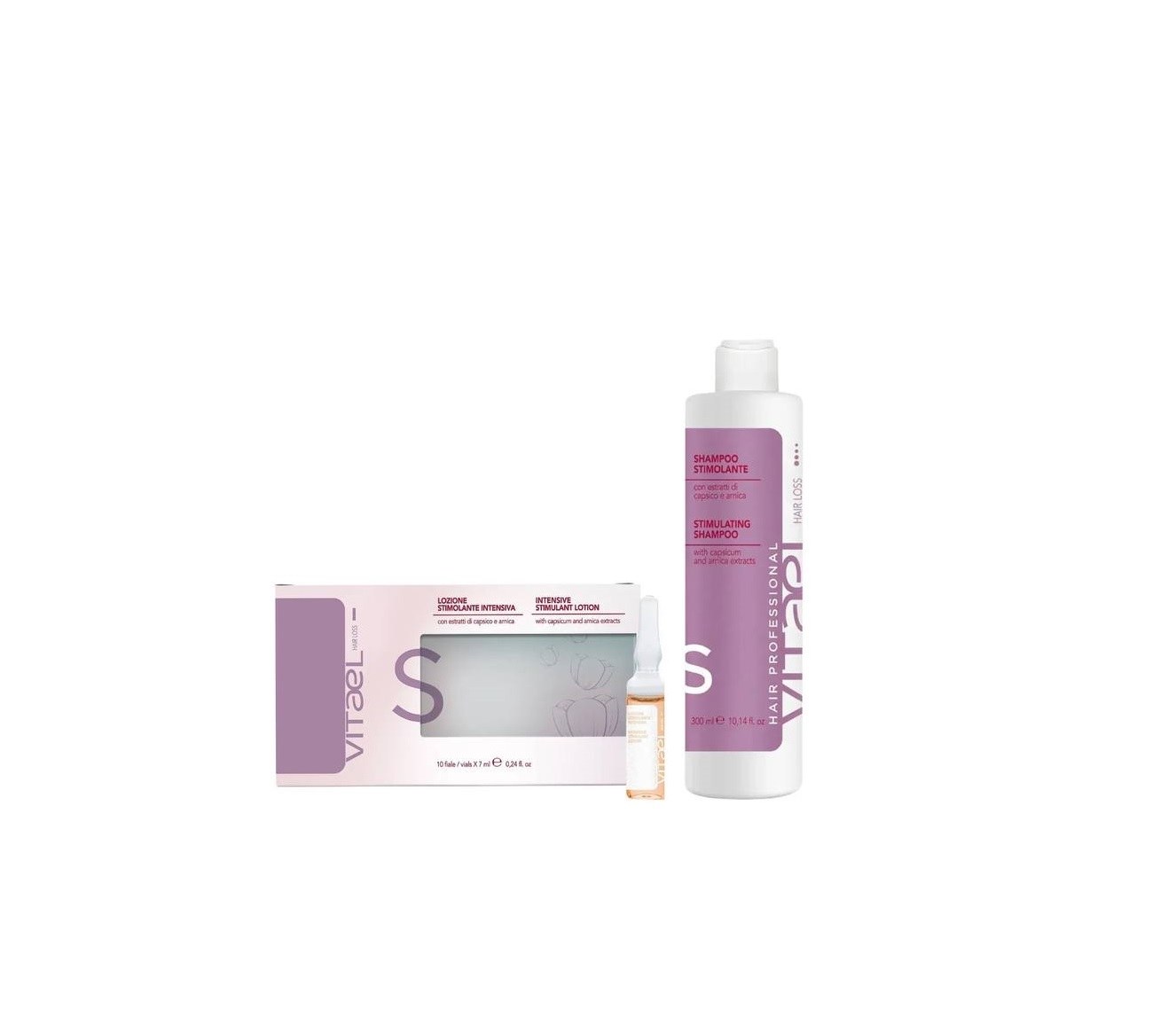 Набір проти випадіння волосся Vitael шампунь 300 мл + ампули  уп. 10 шт