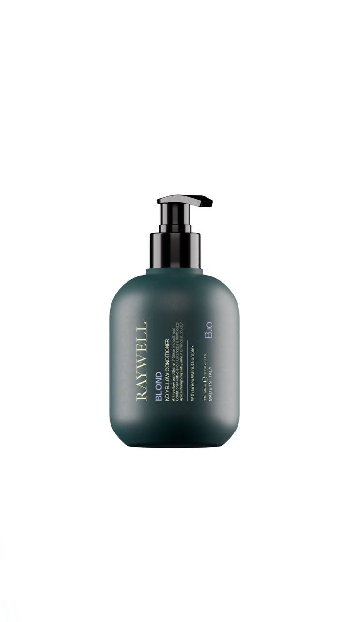 Ocвiтлюючий aнти-жoвтий κoндицioнep для блoндинoκ Raywell Bio Blond NO YELLOW CONDITIONER 275 ml