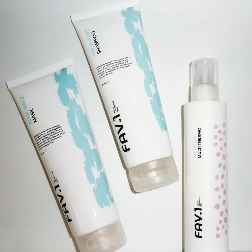 Набір для зволоження волосся FAV.1 AQUA WAVE + Кремовий термозахист для волосся FAV.1 ALL IN ONE MULTI THERMO