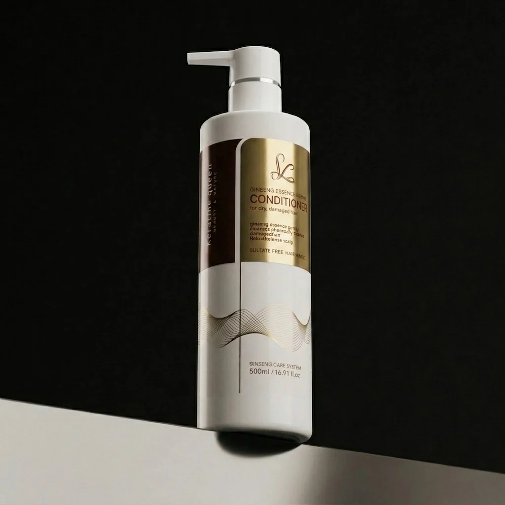 Кондиціонер для інтенсивного зволоження пористого волосся Keratine Queen ginseng essence repair, 500 мл