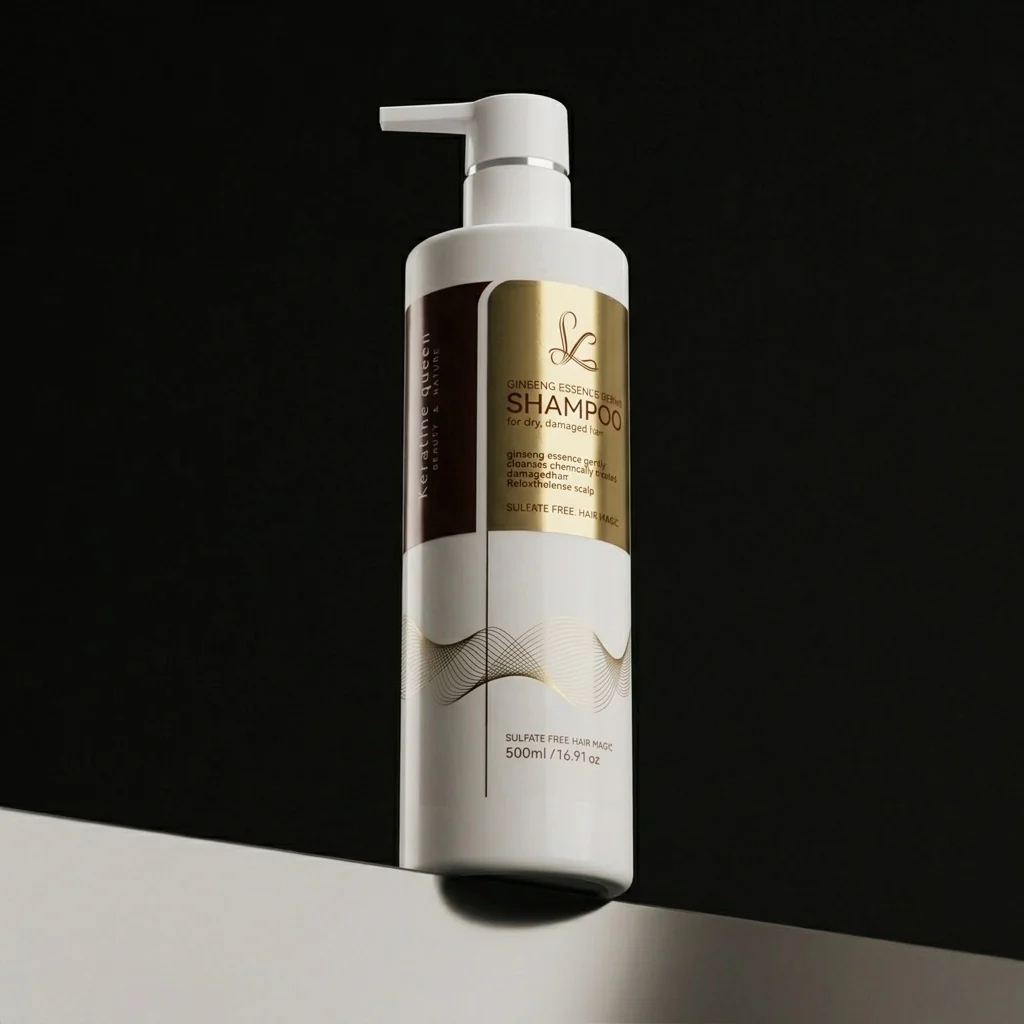 Шампунь для інтенсивного зволоження пористого волосся Keratine Queen ginseng essence repair, 500 мл