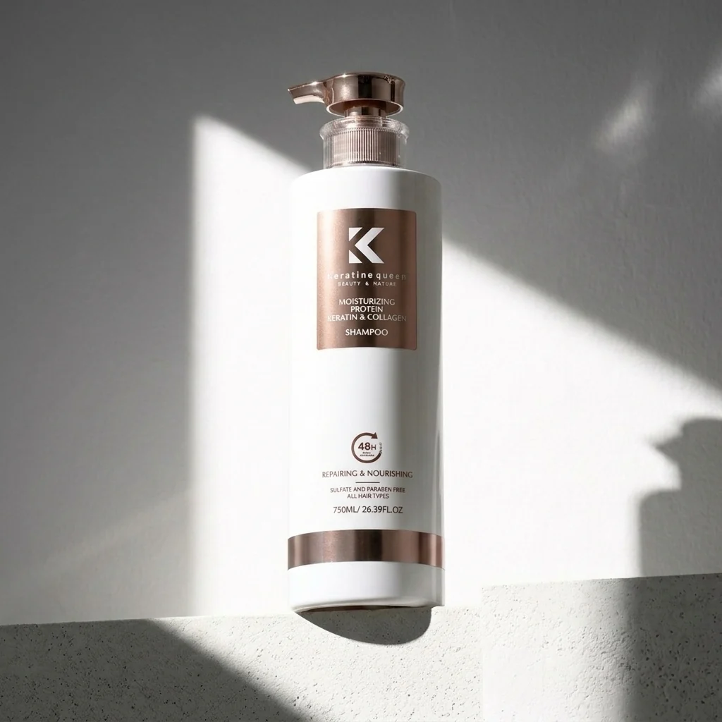 Шампунь для реконструкції пошкодженого волосся Keratine Queen Moisturizing, 750 мл
