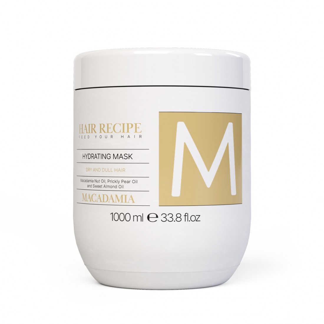 Зволожуюча маска для сухого, тьмяного волосся Maxy Look Macadamia 1000 ml