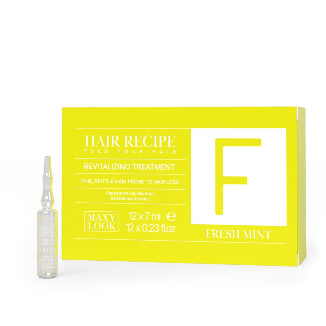 Ампули зміцнюючі проти випадіння волосся  Maxy Look Fresh Mint 12х7 ml